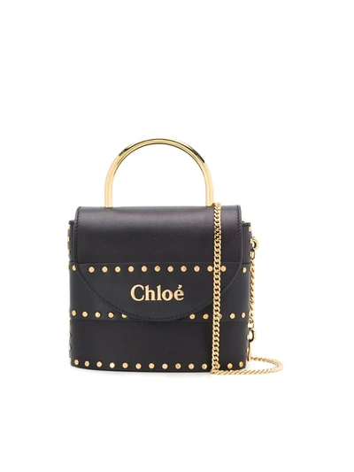 Chloé Small Aby Lock Chain Bag In Black