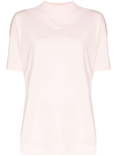 Alyx Mockneck "a" Sphere T-shirt In Pink