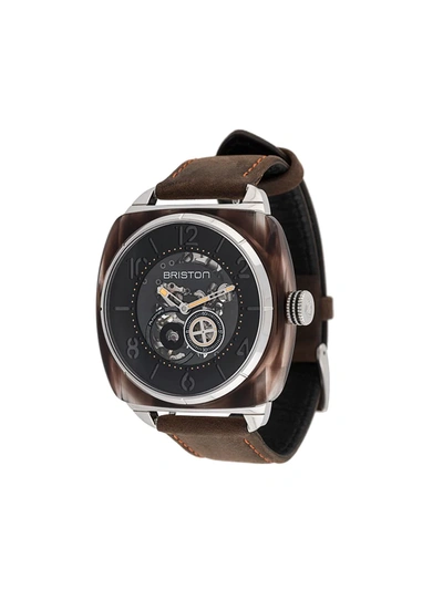 Briston Watches Streamliner Skeleton 42mm In Black