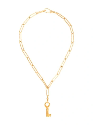 Alighieri Key Pendant Necklace In Gold