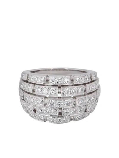 Cartier  18kt White Gold Diamond Panthère Ring