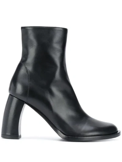 Ann Demeulemeester Mid-heel Ankle Boots In Black