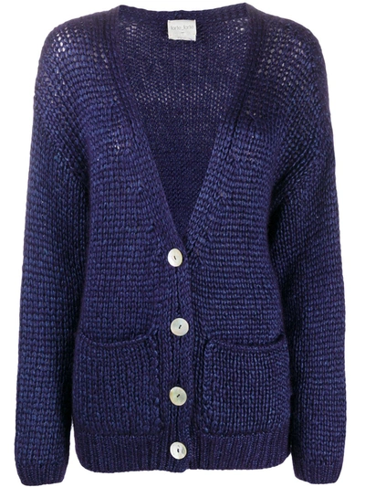 Forte Forte Oversized Button-down Cardigan In Blue