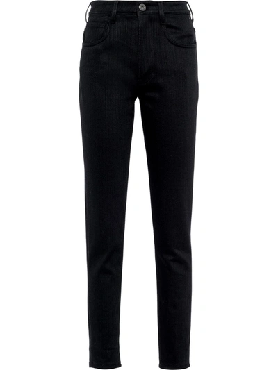 Prada Cropped Skinny Jeans In Black