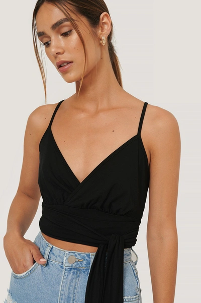 Anika Teller X Na-kd Tied Crop Top - Black