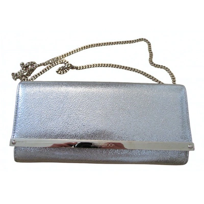 Pre-owned Jimmy Choo Metallic Glitter Clutch Bag