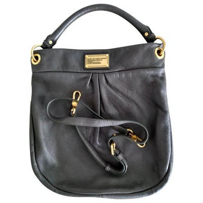 Pre-owned Marc By Marc Jacobs Classic Q Anthracite Leather Handbag