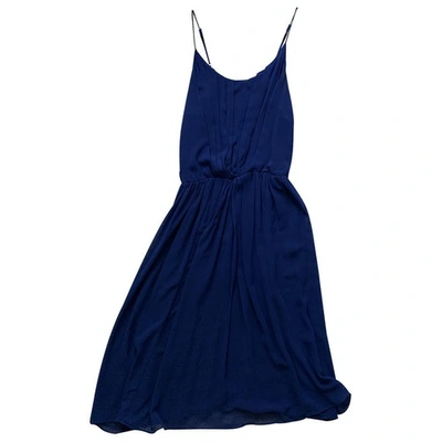 Pre-owned Sandro Mid-length Dress In Blue