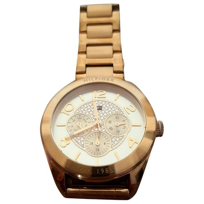 Pre-owned Tommy Hilfiger Watch In Gold