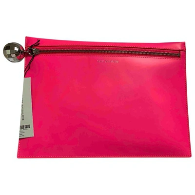 Pre-owned Lulu Guinness Pink Patent Leather Clutch Bag