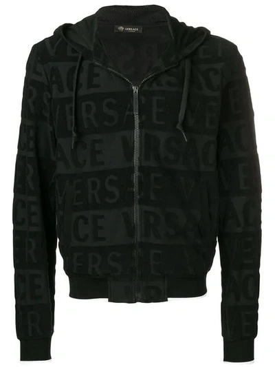 Versace Kapuzenjacke Mit Reissverschluss In Black