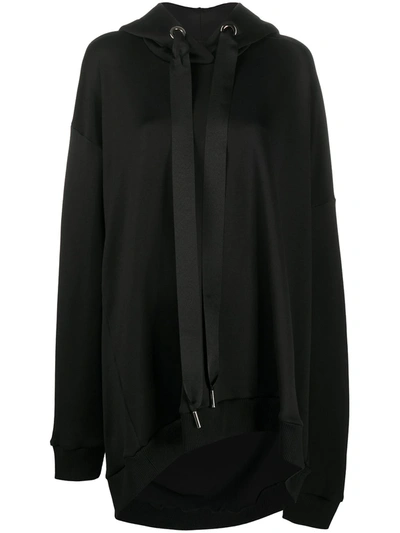 Marques' Almeida Oversized Jersey Hoodie In Black