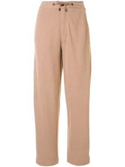 Brunello Cucinelli Straight-leg Track Trousers In Biscuit