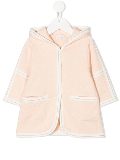 Chloé Babies' Hooded Long-sleeve Jacket In Pink
