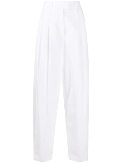 Jejia High-waisted Tailored Trousers In White