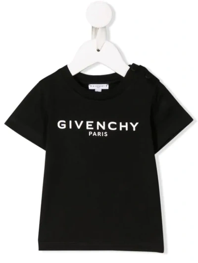Givenchy Babies' Logo T-shirt In Black