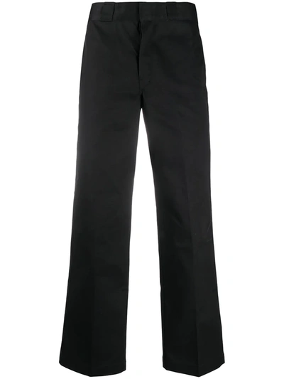 Dickies Construct High-waisted Straight Leg Work Trousers In Black