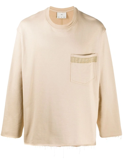 Song For The Mute Chest Pocket Sweatshirt In Neutrals