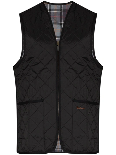 Barbour Quilted Sleeveless Gilet In Black