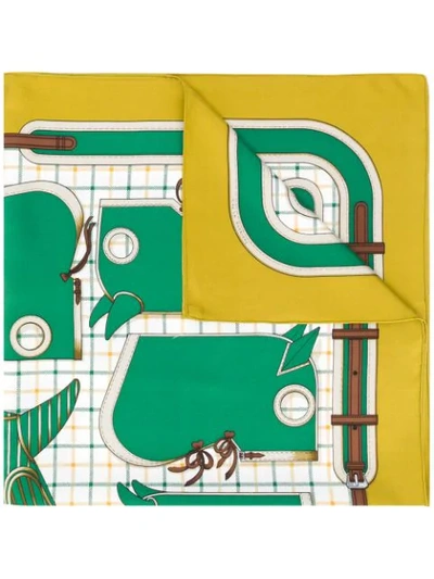 Pre-owned Hermes 1990s  Camails Scarf In Green