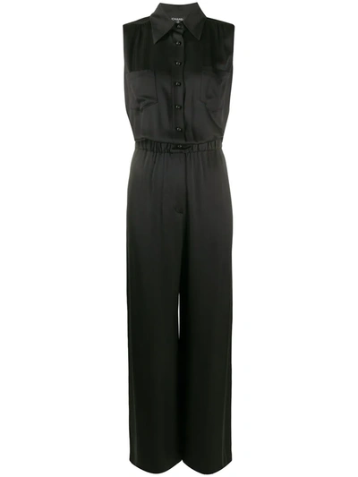 Pre-owned Chanel 2006 Wide-leg Jumpsuit In Black