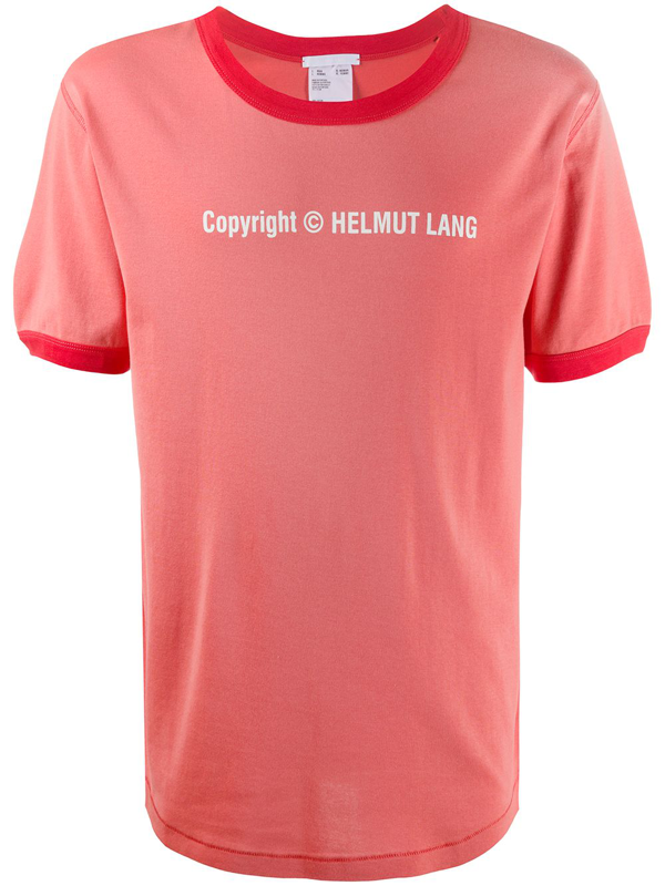 helmut lang red t shirt