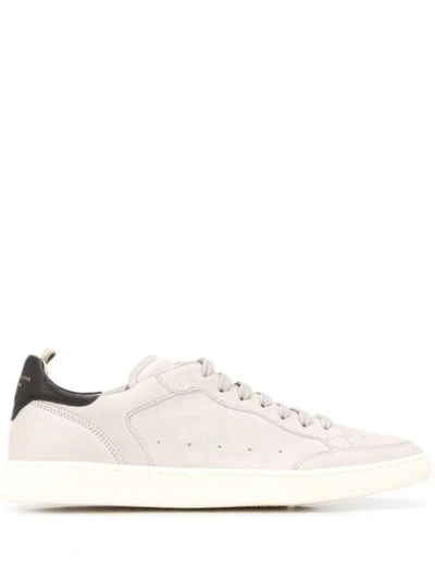 Officine Creative Low-top Leather Sneakers In Light Grey
