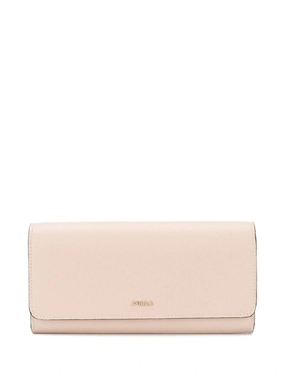 Furla Logo Continental Wallet In Blush