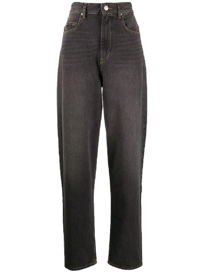 Isabel Marant Étoile Corsyj Jeans In Black Denim