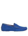 Tod's Loafers In Bright Blue