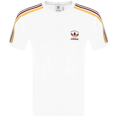 Adidas Originals 3 Stripe Germany T Shirt White | ModeSens