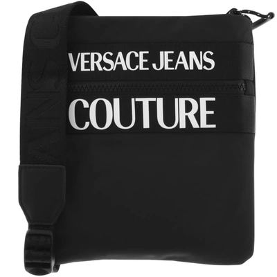Versace Jeans Men's Black Polyamide Messenger Bag