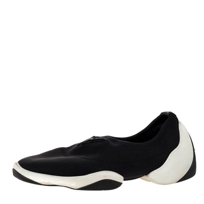Pre-owned Giuseppe Zanotti Black Neoprene Light Jump Sneakers Size 35.5