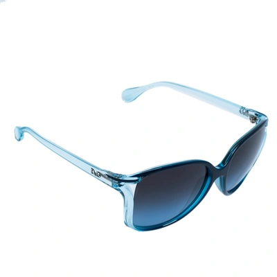 Pre-owned Dolce & Gabbana D & G Blue / Blue Gradient 8094 Cat Eye Sunglasses