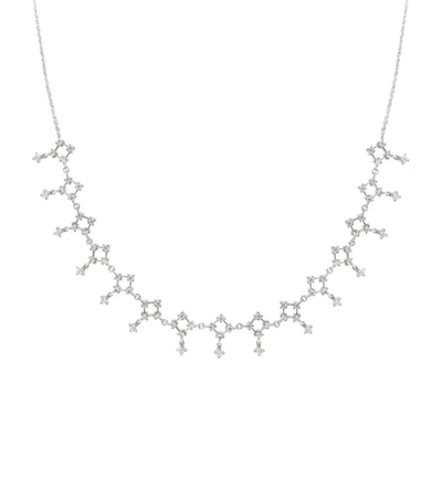 Djula White Gold And Diamond Lace Choker Necklace