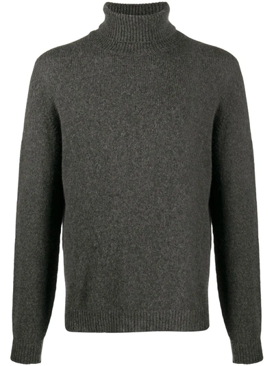 Nuur Roll-neck Fitted Jumper In Grey