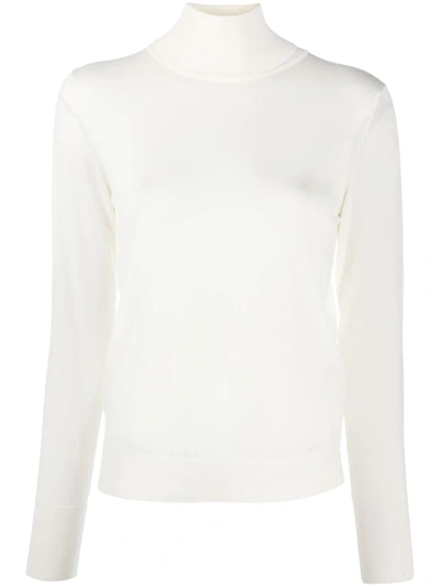 Nuur Roll-neck Fitted Jumper In Neutrals