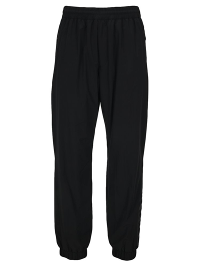 Moncler Pull-on Cuffes Track Trousers In Black