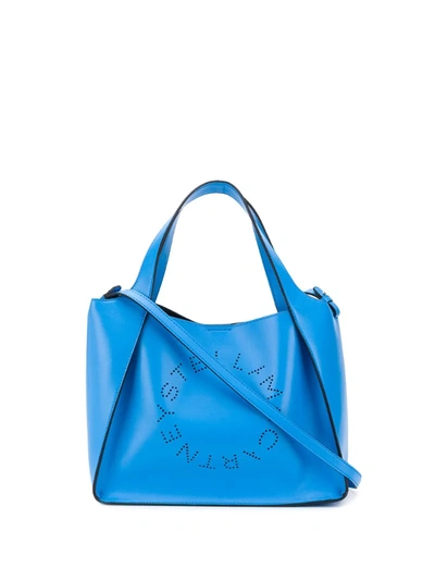 Stella Mccartney Stella Logo Tote Bag In Blue