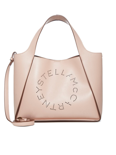 Stella Mccartney Logo Top Handle Tote Bag In Blush