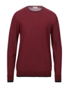 Paolo Pecora Sweaters In Maroon