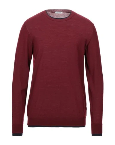 Paolo Pecora Sweaters In Maroon