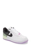 Nike Air Force 1 '07 Sneaker In White/ Black/ Volt/ Fuchsia