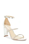 Vince Camuto Fairah Sandal In Silver Leather