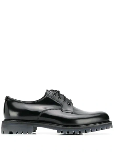 Church's Chester Rubber-sole Leather Derby Shoes In Black