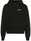 Amiri Print Cotton Sweatshirt Hoodie In Black