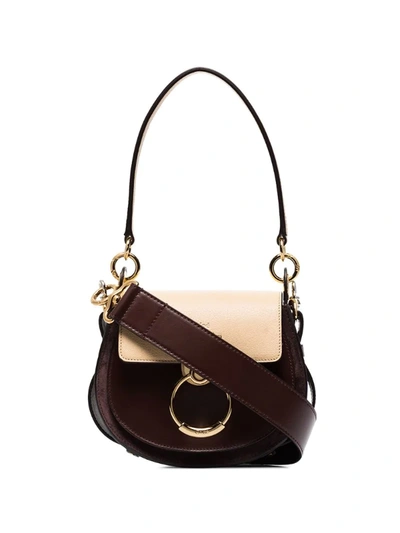 Chloé Brown Tess Small Leather Shoulder Bag