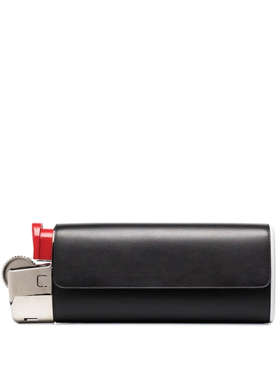Moschino Women's Lighter Leather Clutch - Black