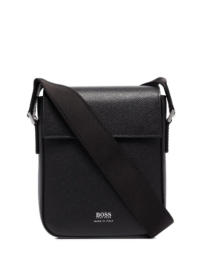 Hugo Boss Black Leather Cross Body Bag