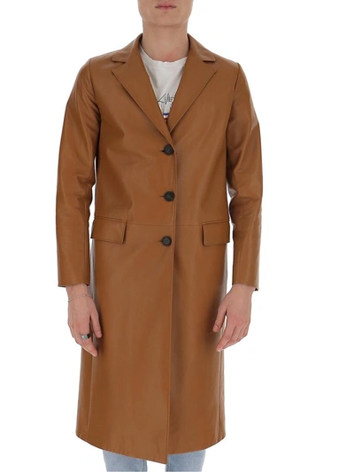 Prada Oversized Coat In Brown